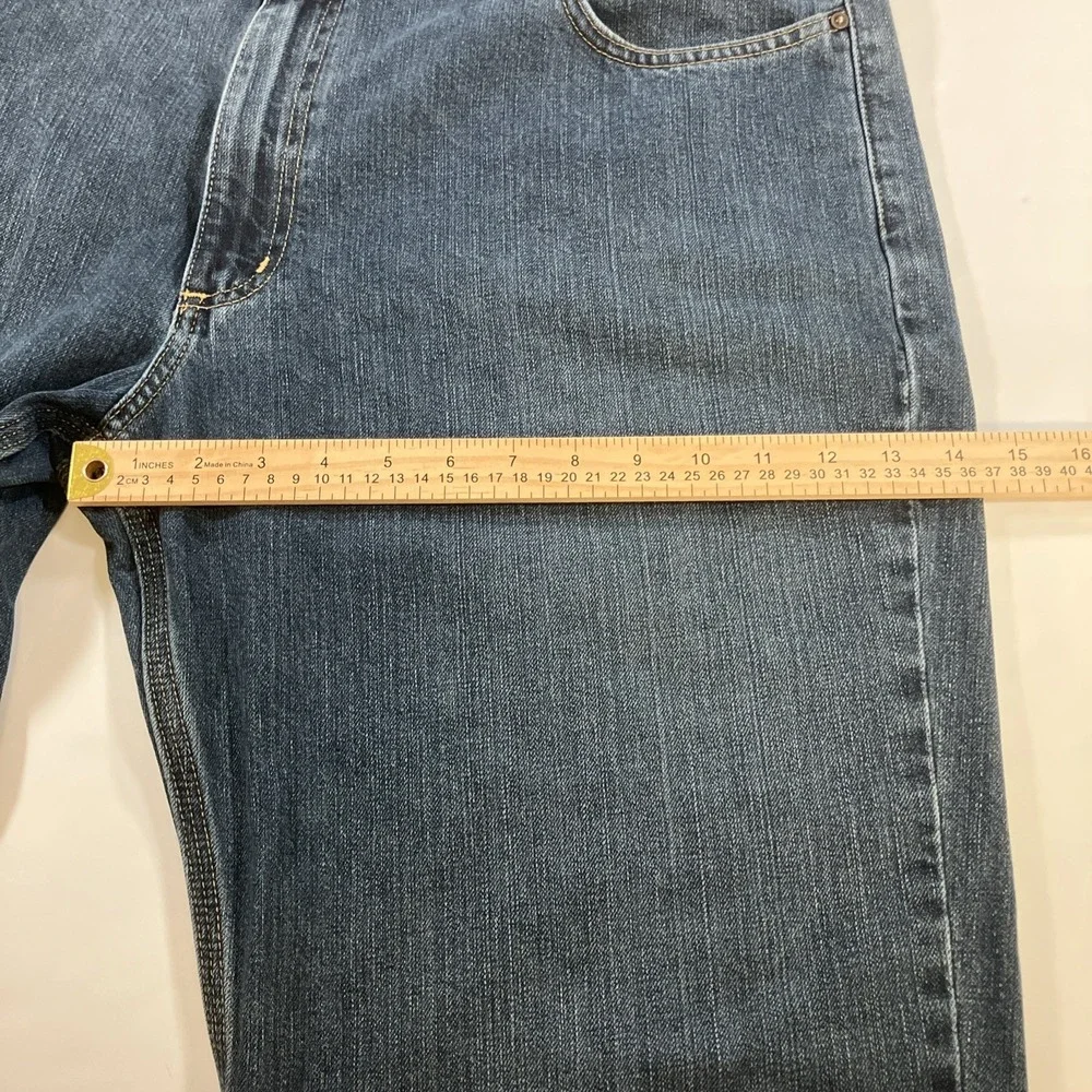 Carhartt Relaxed Fit Jeans Mens 40x30 Blue Straight Leg Workwear BD1483
